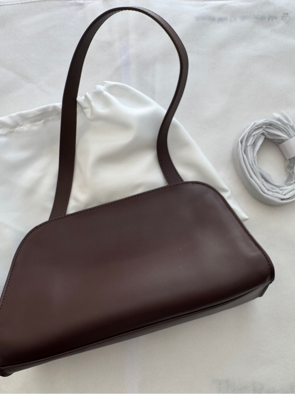 Brown Leather Shoulder Bag - Picture 4 of 12